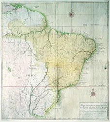 Karte von Brasilien, 1749